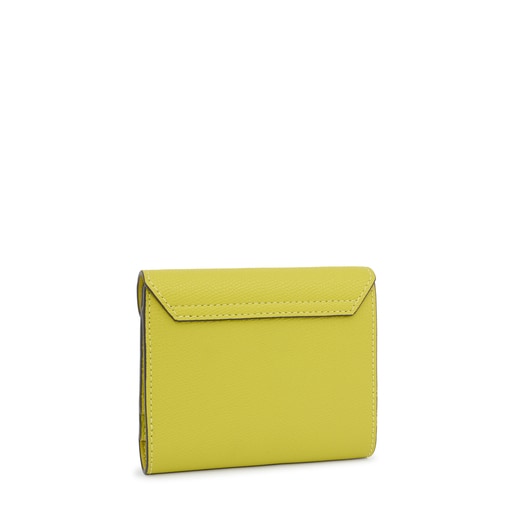 Lime green TOUS Sylvia Flap Card Wallet | TOUS