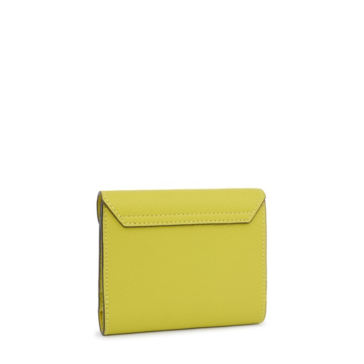 Lime green TOUS Sylvia Flap Card Wallet