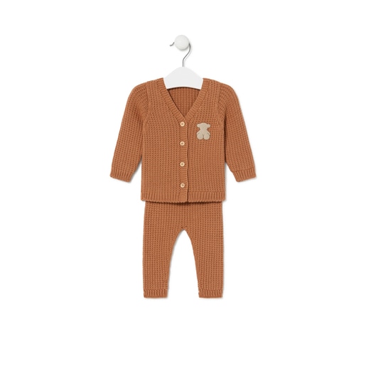 Baby outfit in Tricot orange