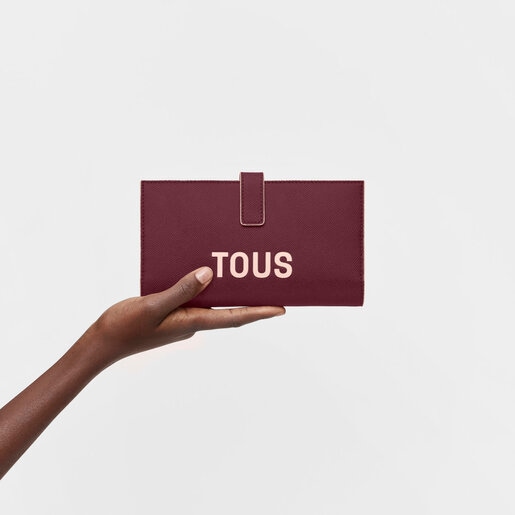 Billetera grande burdeos TOUS Halfmoon