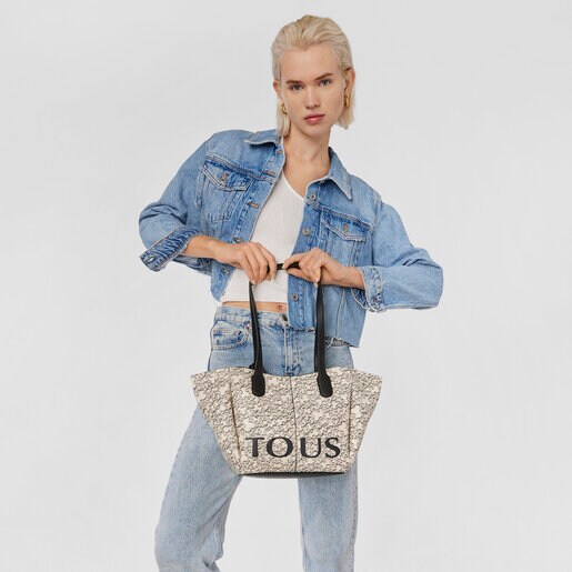ベージュのスモールトートバッグ TOUS Kaos Mini Terra