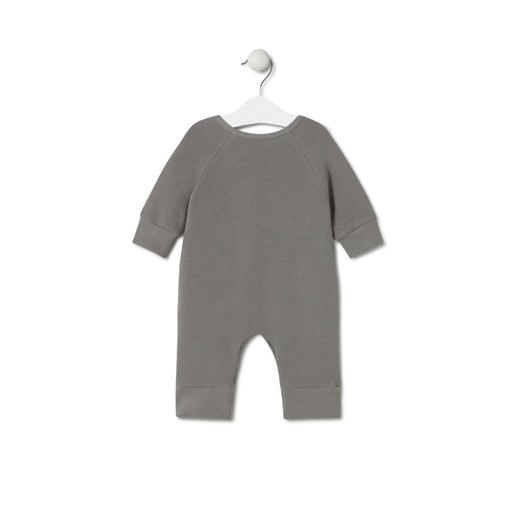 Pelele cruzado de bebé Classic gris