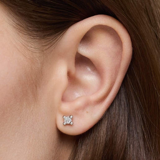 Aretes de platino con diamantes creados en laboratorio 0,36 ct Shine LGD