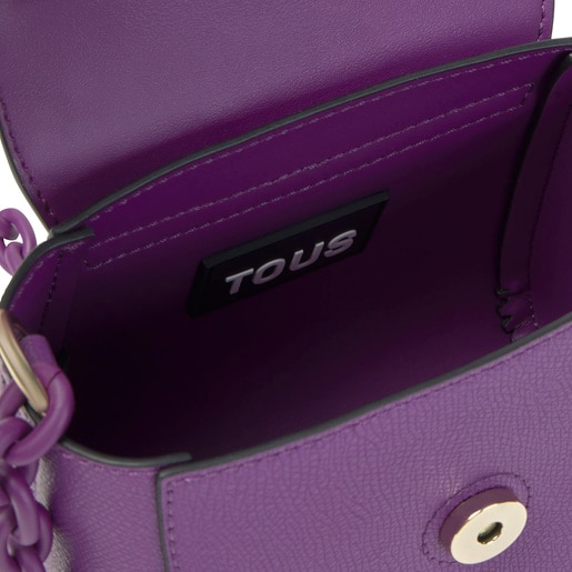 Mini sac à bandoulière violet TOUS Lucia