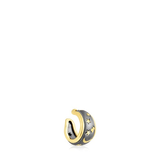 Bague d’oreille Twiling en argent vermeil et dark silver