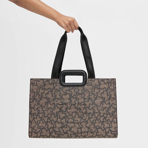 Large black Kaos Icon Amaya Shopping Bag | TOUS