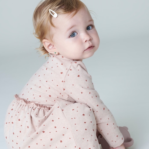 Girls dress with bears in Pink pink