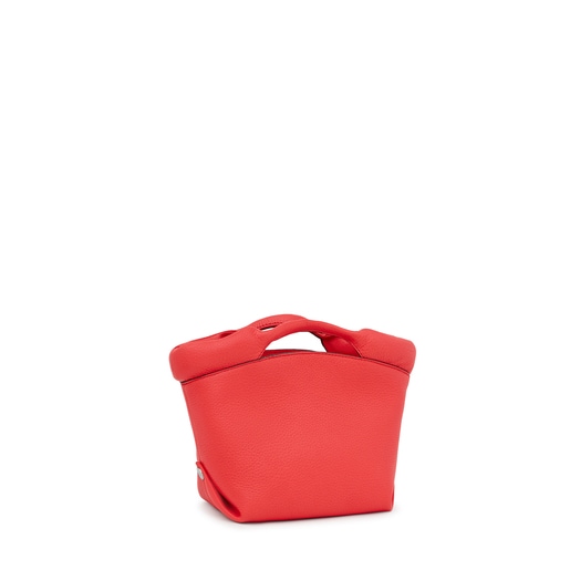 Sac cabas TOUS Balloon petit en cuir corail