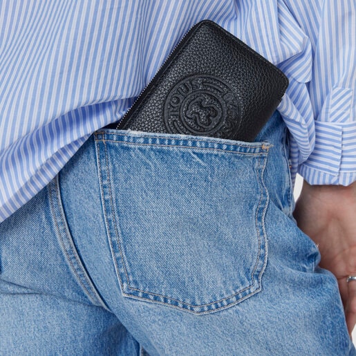 Маленький кошелек New Leissa из черной кожи