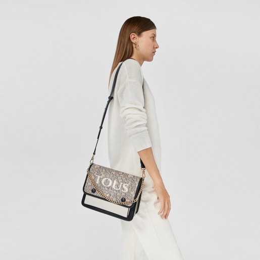 トープのミディアムクロスボディバッグ TOUS Kaos Mini Evolution Audree