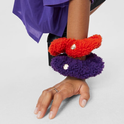 Lilac-colored TOUS Pop Warm Hair tie