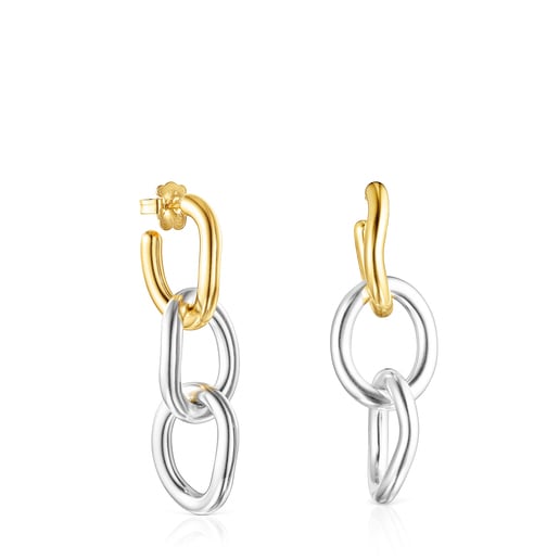 Two-tone Hav XL ring Earrings | TOUS