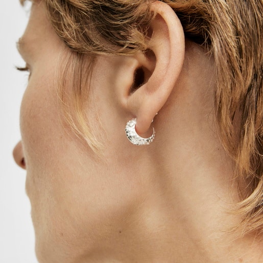 TOUS Silver hoop earrings Dybe | Westland Mall