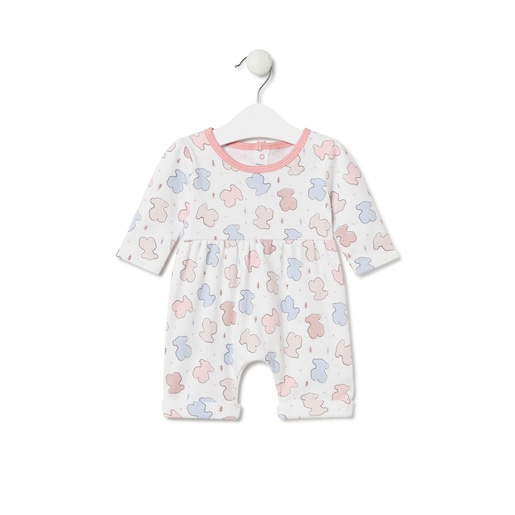 Babygrow casual de bebé Colors cor-de-rosa