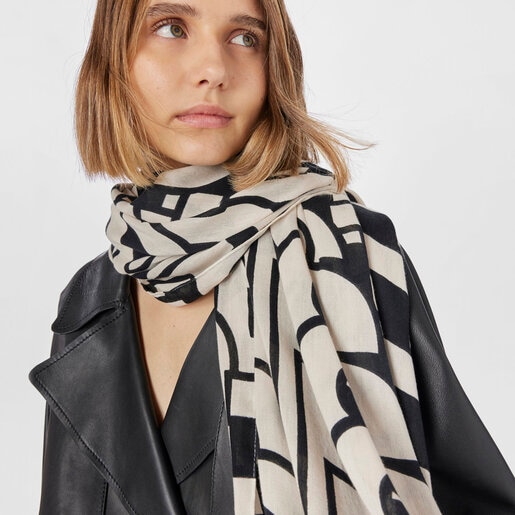 Black and white modal TOUS Vera Foulard