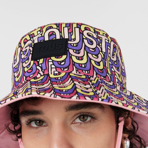 ピンクのリバーシブル・バケットハット TOUS Vera Doble