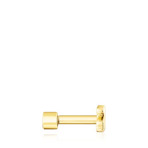 Gold TOUS Basics ear Piercing with diamond