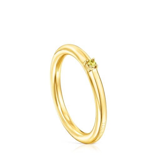 Zafiro amarillo anillo hot sale