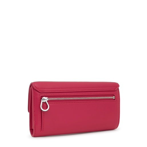 Billetera grande Pocket fucsia TOUS Bloom