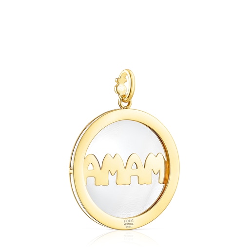 Large Silver Vermeil TOUS Mama Pendant