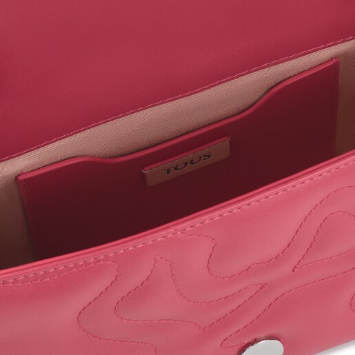 Small fuchsia Kaos Dream Crossbody bag with flap