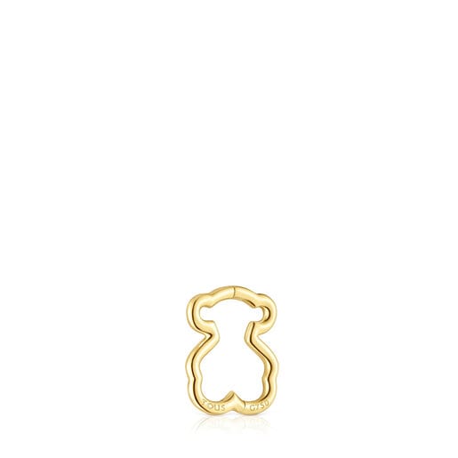 Gold TOUS Basics 1/2 Earring with bear motif