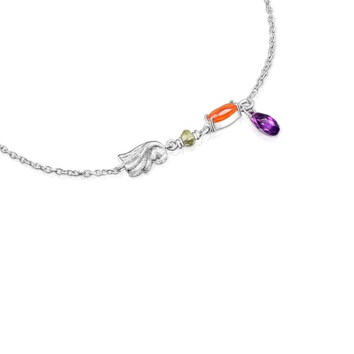 Серебряный браслет Sea Vibes с драгоценными камнями