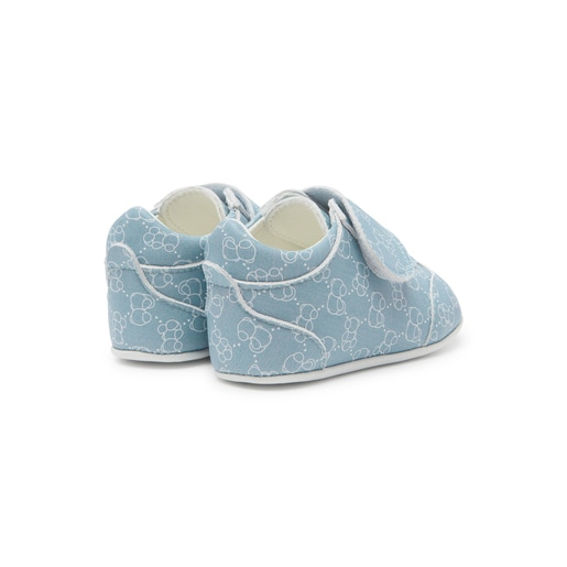 Baby booties in Icon sky blue