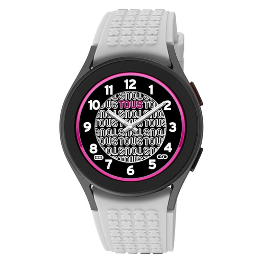 Reloj smartwatch con correa de nylon y correa de silicona negra T-Band