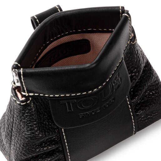 Mini black leather TOUS Empire One-shoulder bag