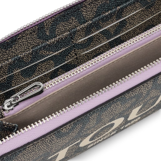 Medium black and mauve Kaos Legacy Wallet