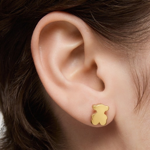 mm gold bear Earrings Sweet Dolls