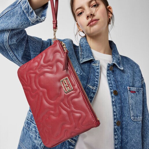 Sac clutch Kaos Dream bordeaux