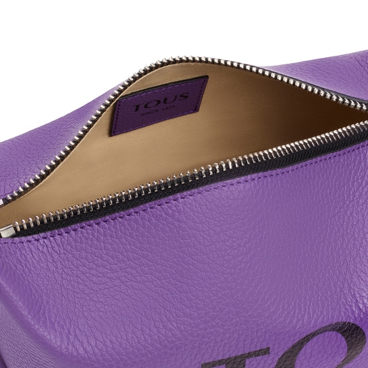 Lilac-colored leather TOUS Balloon baguette bag