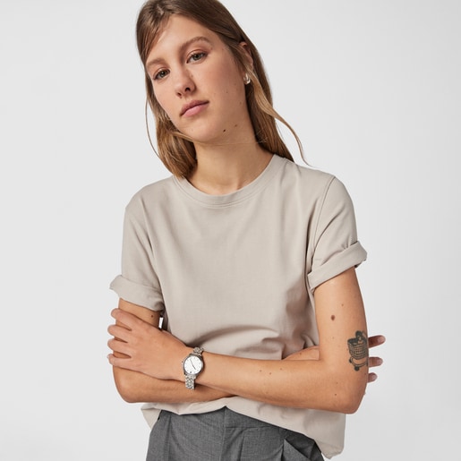 Reloj analógico Mini Icon de acero