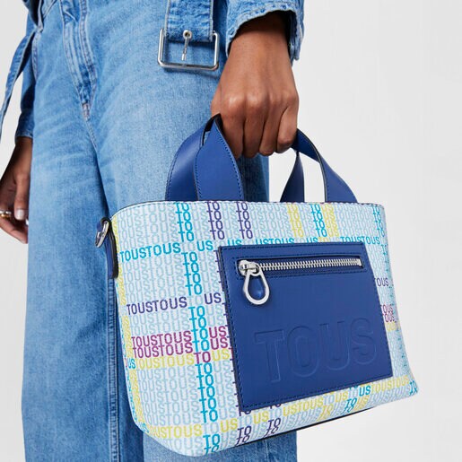 ネイビーブルーのスモール・トートバッグ TOUS Cecilia