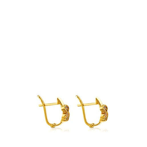 Aretes Gen con baño de oro 18 kt sobre plata