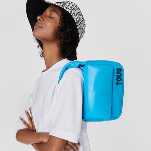 Bandolera pequeña azul TOUS Carol