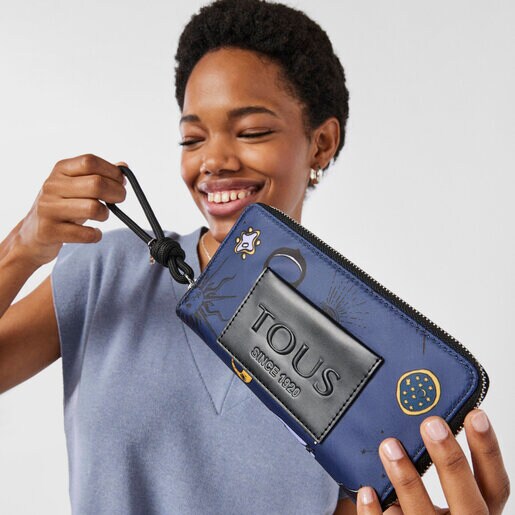 Синий кошелек TOUS Magic среднего размера