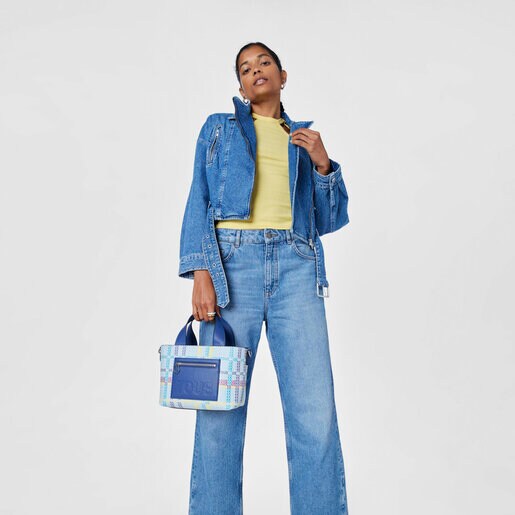 ネイビーブルーのスモール・トートバッグ TOUS Cecilia