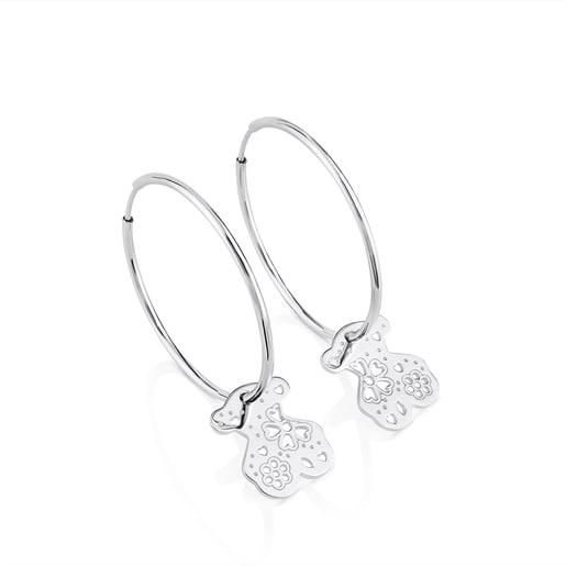 Pendientes Sugar oso de plata