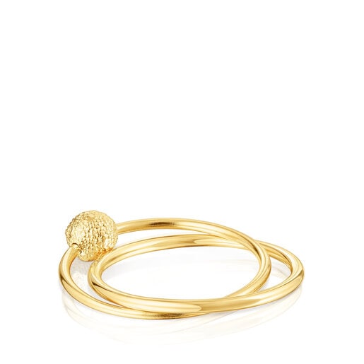 Gold Double ring Sylvan | TOUS