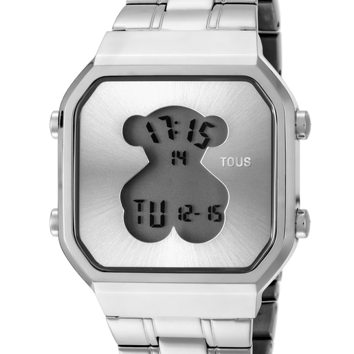 Rellotge digital D-Bear SQ d'acer