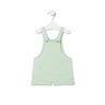Dungarees-style baby romper in Classic mist