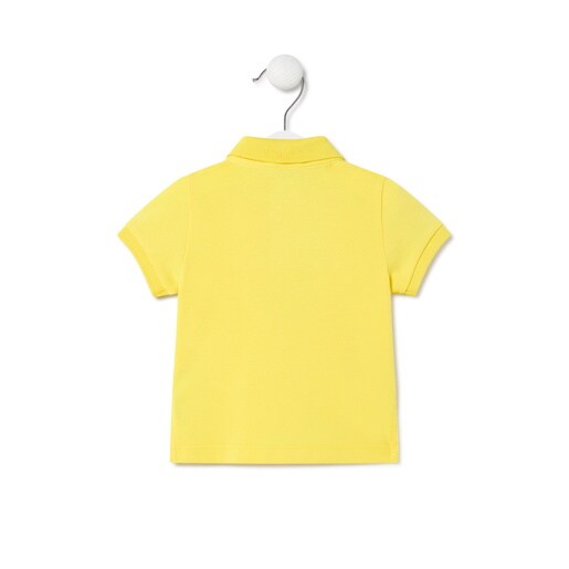 Piqué polo t-shirt in Casual yellow