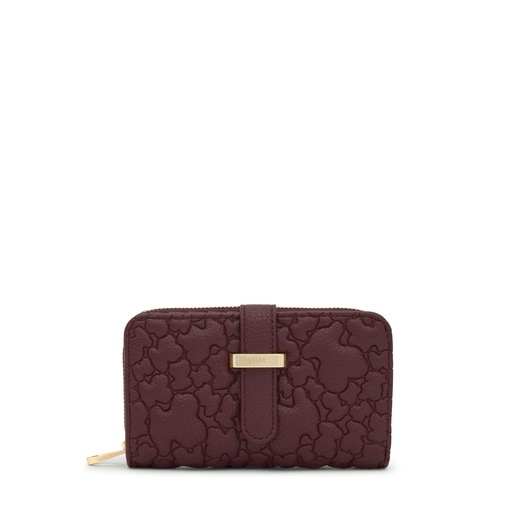 Billetera burdeos Bridge Puffy bear