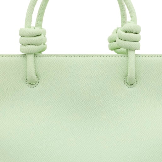 Μικρή τσάντα-καλάθι TOUS La Rue New σε πράσινο της μέντας