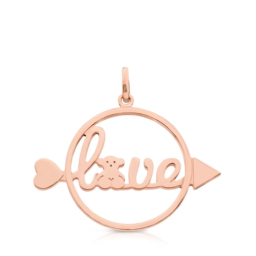 Pendentif San Valentín en Argent vermeil rose