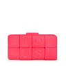 Stredná fluorescenčne ružovo-hnedá peňaženka TOUS Damas