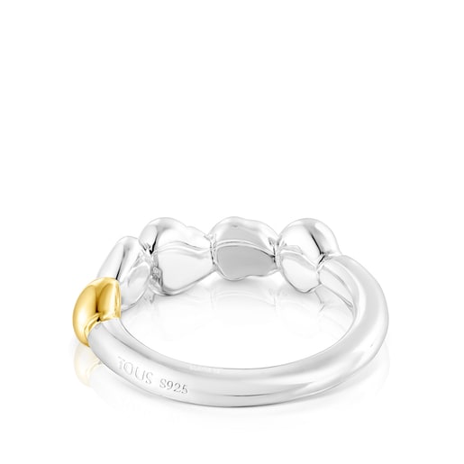 Two-tone TOUS Joy Bits ring with organic shapes | TOUS